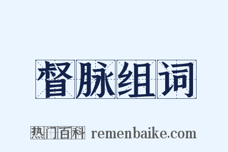 督脉组词是什么意思的图片